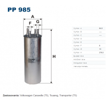 PP 985 FILTRON Фильтр топливный T5 (7H0127401B OE)(B3W030PR)